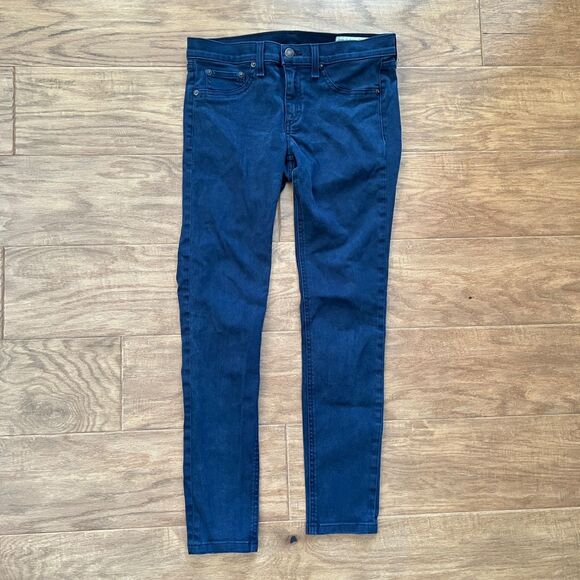 Rag & Bone Jean Legging Women's Size 28 Navy Sateen Skinny Jeans - Picture 1 of 9